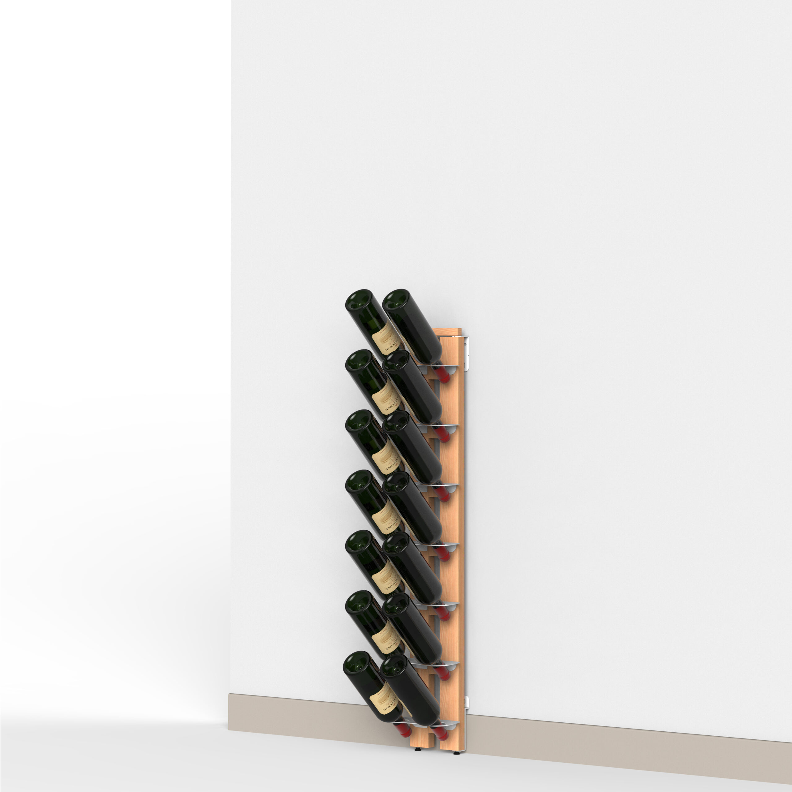 Zia Gaia | portabottiglie singolo a parete | h 105 cm