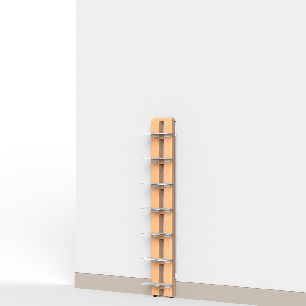 Zia Gaia | portabottiglie singolo a parete | h 105 cm - immagine 2