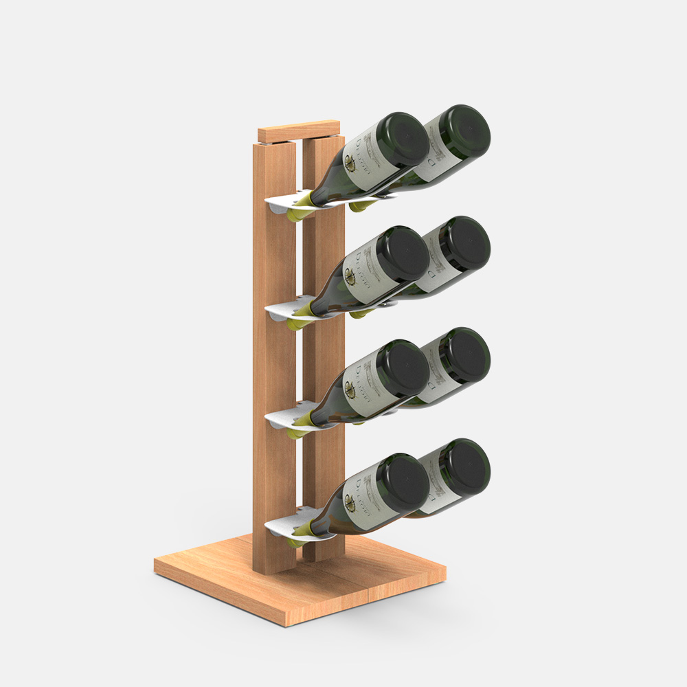Zia Gaia | portabottiglie singolo a colonna | h 60 cm