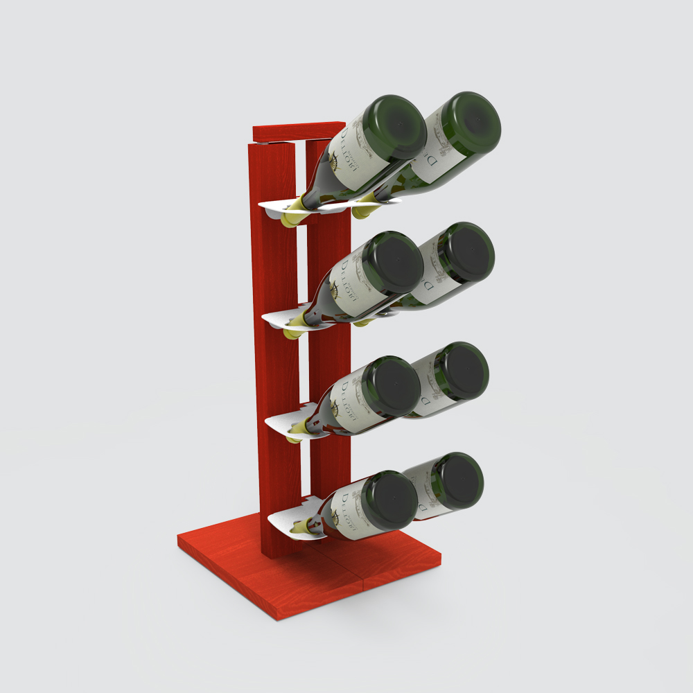 Zia Gaia | portabottiglie singolo a colonna | h 60 cm - immagine 5