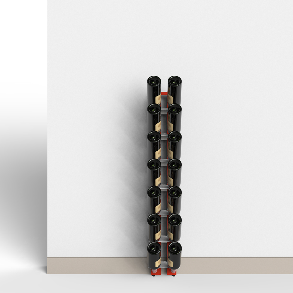 Zia Gaia | portabottiglie singolo a parete | h 105 cm - immagine 6